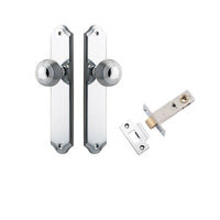 Iver Door Knob Guildford Shouldered Latch Polished Chrome Passage Kit