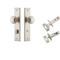 Iver Door Knob Paddington Chamfered Privacy Satin Nickel Privacy Kit