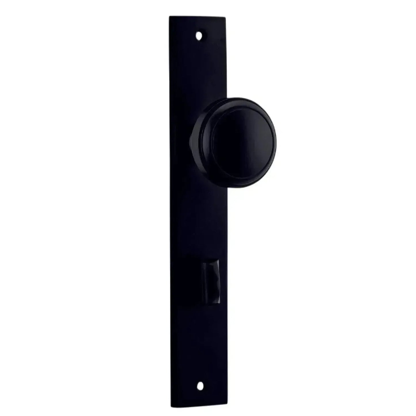 Iver Door Knob Paddington Rectangular Privacy Pair Matt Black