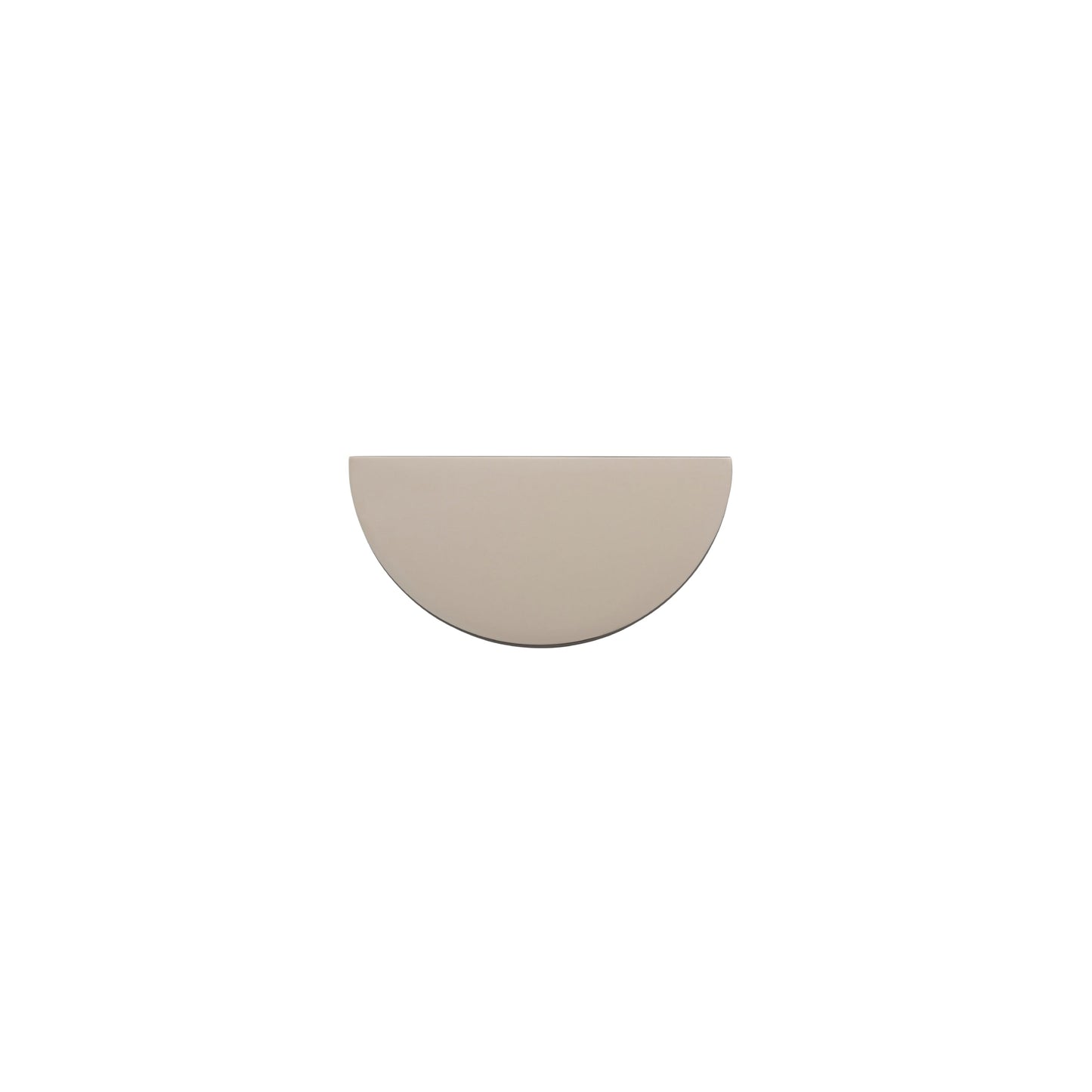 Iver Drawer Pull Osaka Half Moon Satin Nickel W75mm CTC64mm