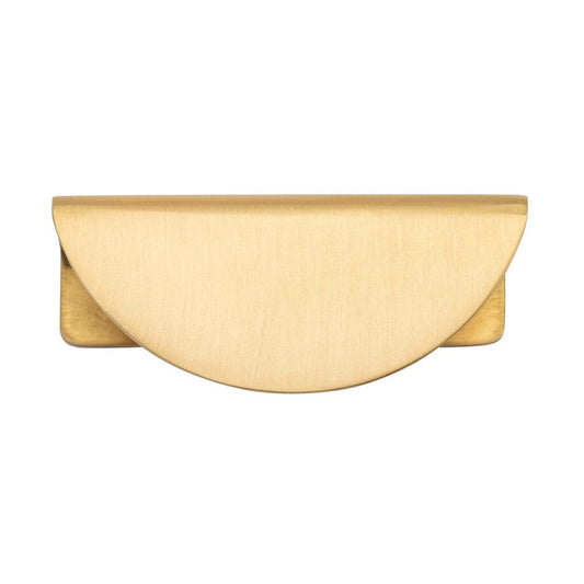Iver Drawer Pull Osaka Lip Brushed Brass L80xH35xD40mm CTC64mm