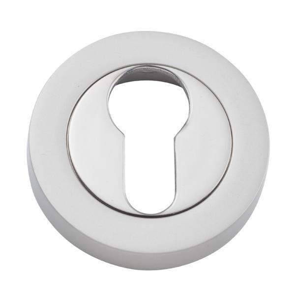 Iver Escutcheon Euro Concealed Fix Round Pair Satin Nickel