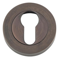 Iver Escutcheon Euro Concealed Fix Round Pair Signature Brass