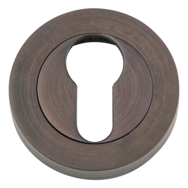 Iver Escutcheon Euro Concealed Fix Round Pair Signature Brass