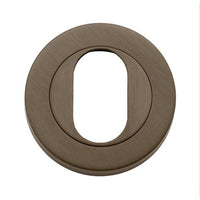 Iver Escutcheon Oval Round Pair Signature Brass