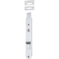 Iver Flush Bolt Locking Brushed Chrome H200mm