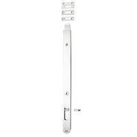 Iver Flush Bolt Locking Polished Chrome H400mm