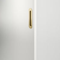 Iver Flush Pull Puerto Oval Brushed Gold PVD