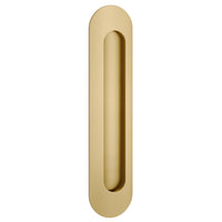 Iver Flush Pull Puerto Oval Brushed Gold PVD