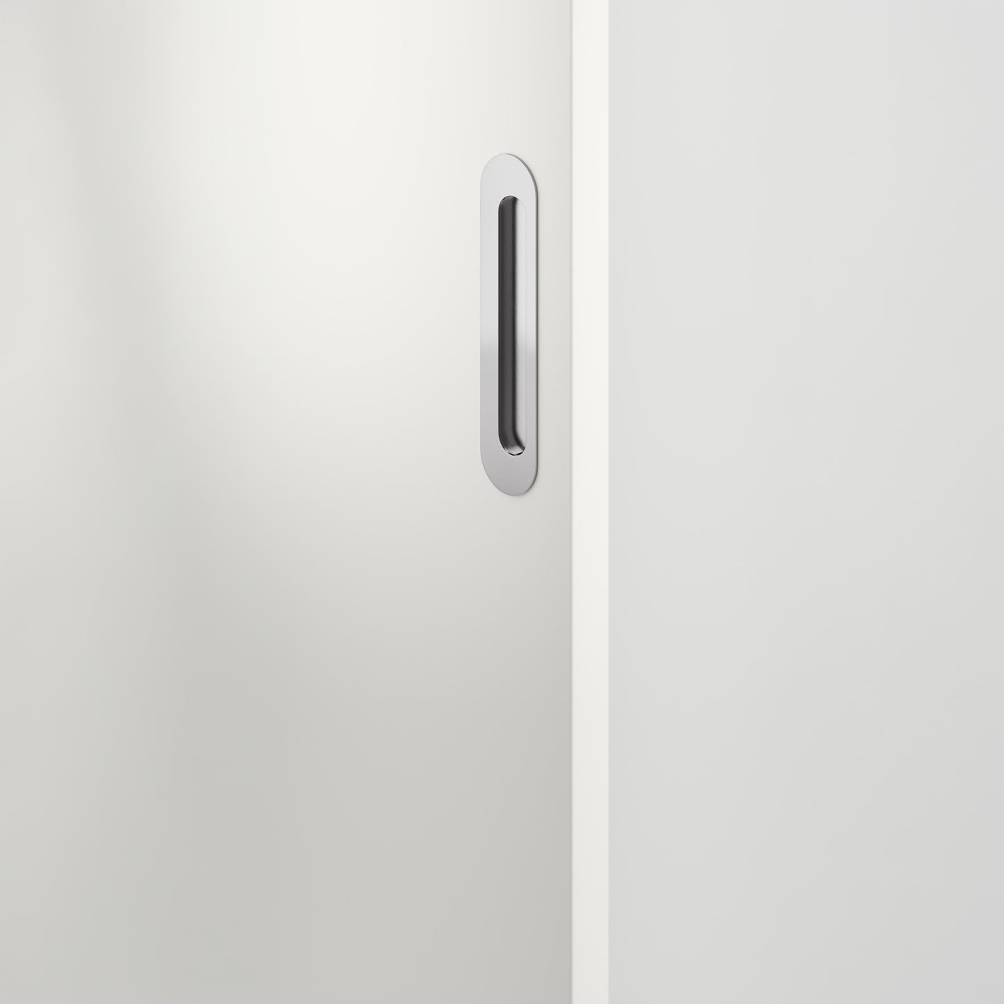 Iver Flush Pull Puerto Oval Polished Chrome
