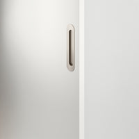 Iver Flush Pull Puerto Oval Satin Nickel