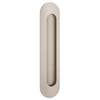 Iver Flush Pull Puerto Oval Satin Nickel