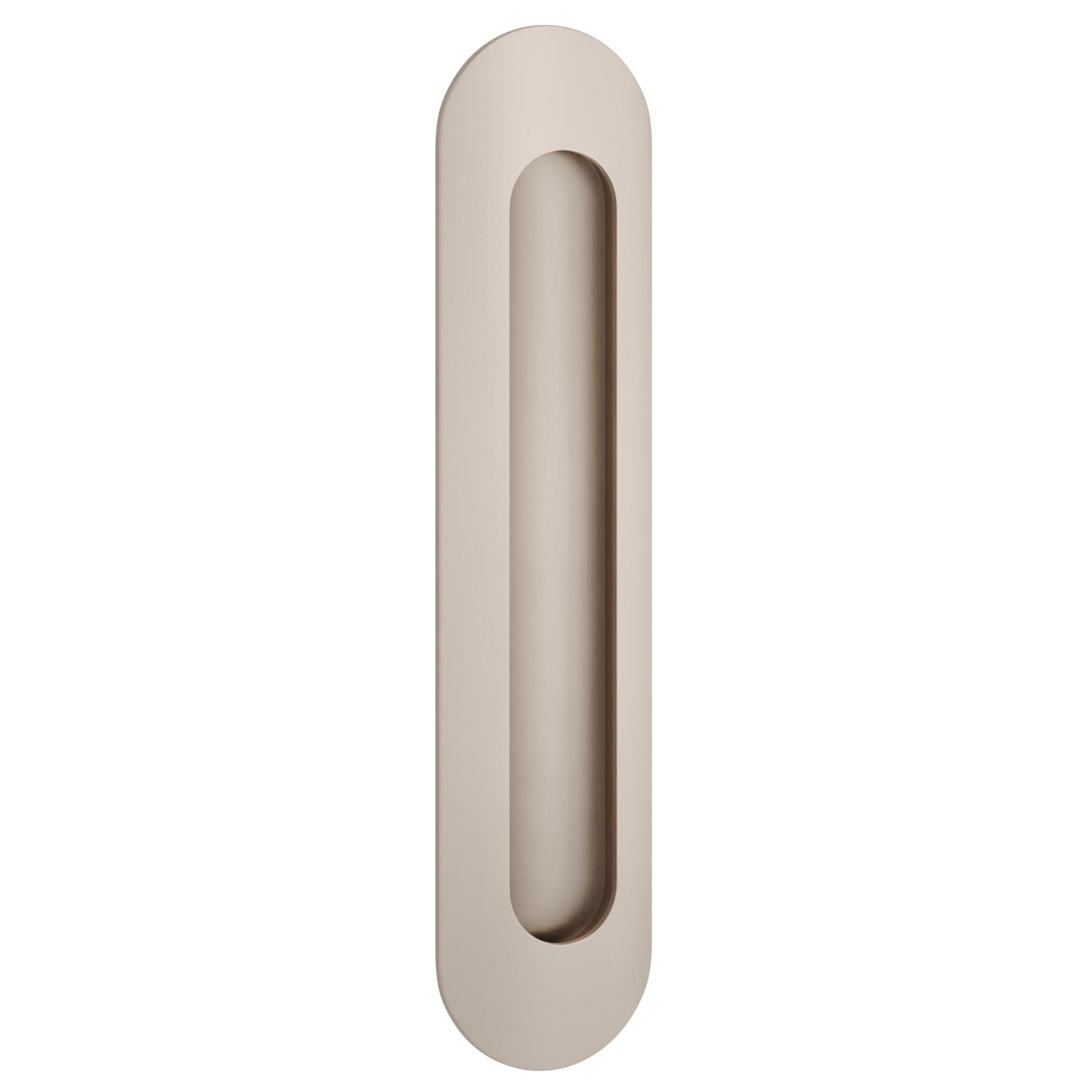 Iver Flush Pull Puerto Oval Satin Nickel