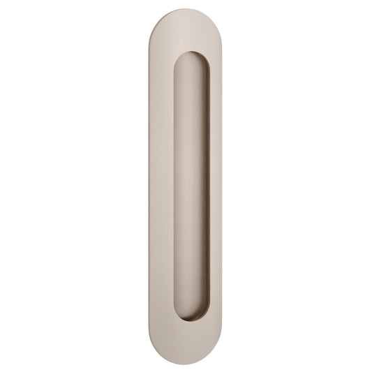 Iver Flush Pull Puerto Oval Satin Nickel