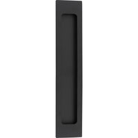 Iver Flush Pull Rectangular Matt Black H225xW45xP2.5mm