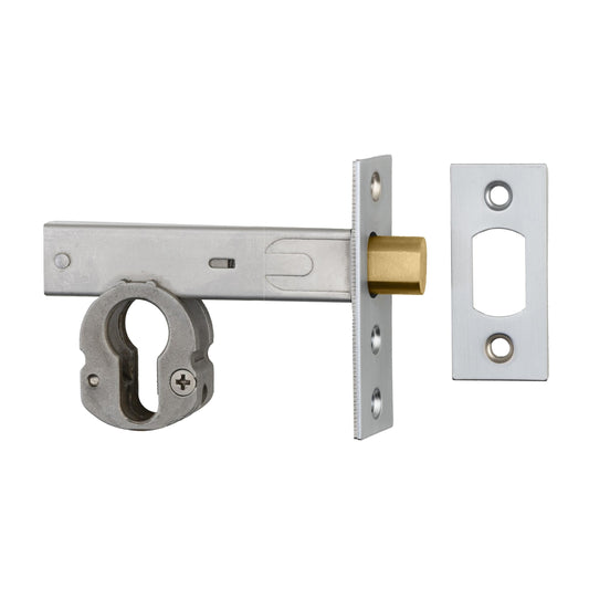 Iver Mortice Deadbolt Euro Brushed Chrome Backset 70mm