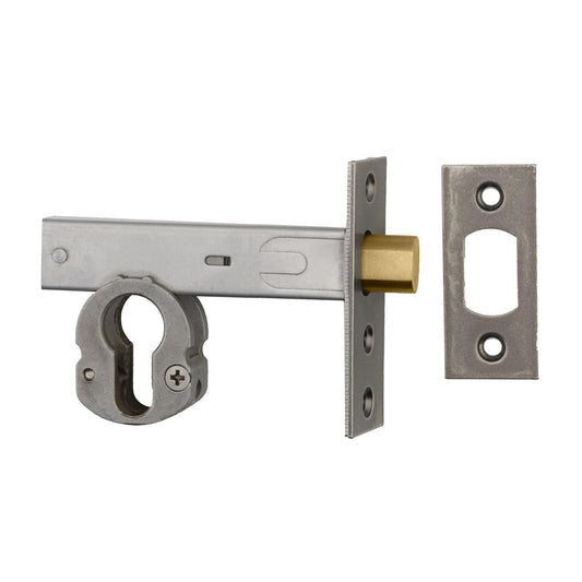 Iver Mortice Deadbolt Euro Distressed Nickel Backset 70mm
