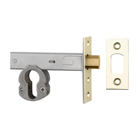 Iver Mortice Deadbolt Euro Polished Brass Backset 70mm