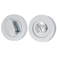 Iver Privacy Turn Oval Concealed Fix Round Polished Chrome