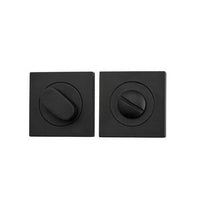 Iver Privacy Turn Oval Concealed Fix Square Matt Black