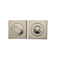 Iver Privacy Turn Oval Concealed Fix Square Satin Nickel