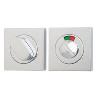 Iver Privacy Turn Oval with Indicator Concealed Fix Square Polished Chrome