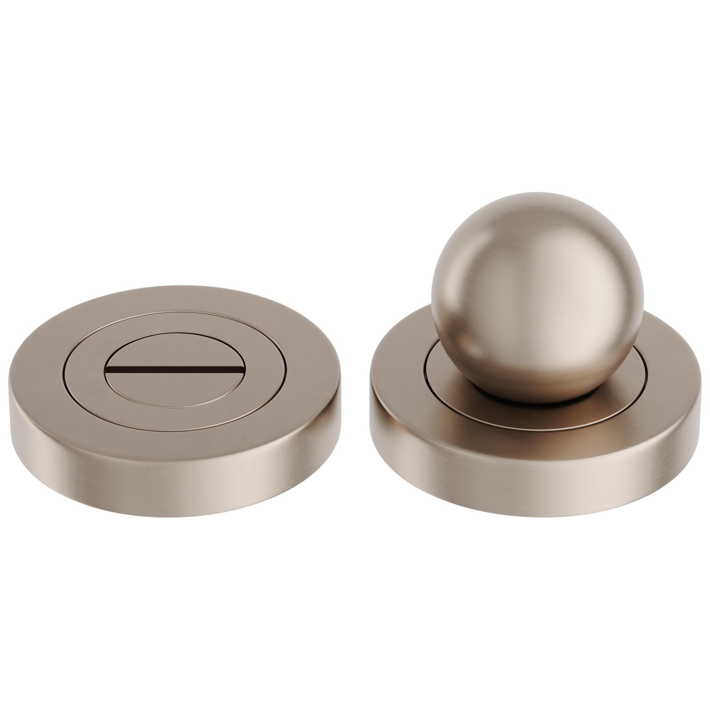 Iver Privacy Turn Puerto Rose Round Concealed Fix Satin Nickel