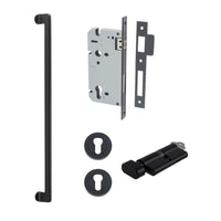 Iver Pull Handle Baltimore Key/Thumb Matt Black Entrance Kit