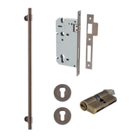 Iver Pull Handle Helsinki Key/Key Signature Brass CTC600mm Entrance Kit