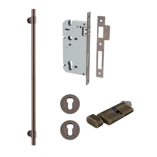Iver Pull Handle Helsinki Key/Thumb Signature Brass CTC600mm Entrance Kit