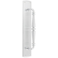 Iver Pull Handle Sarlat Backplate Brushed Chrome 380mm