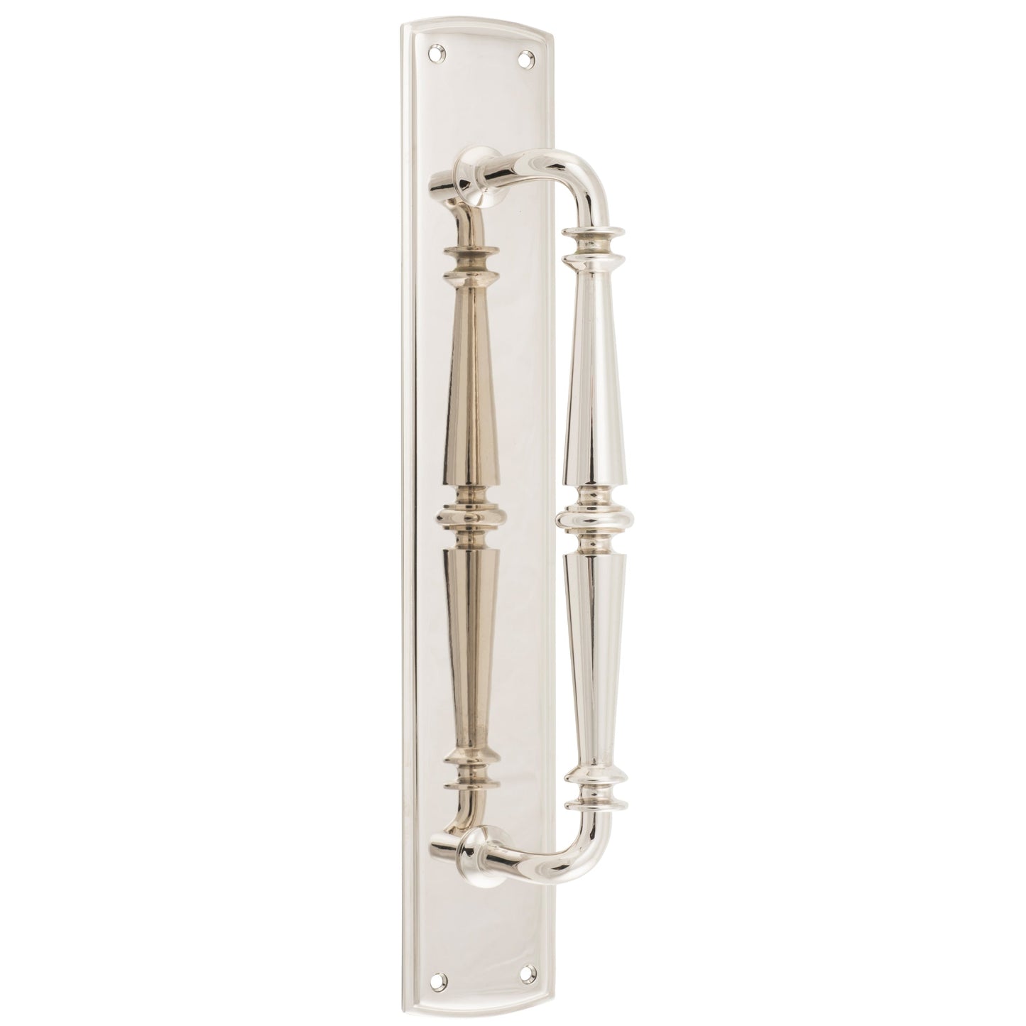 Iver Pull Handle Sarlat Backplate Polished Nickel 380mm