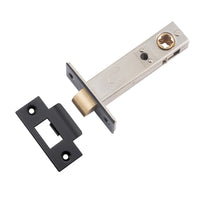 Iver Tube Latch Split Cam Hard Sprung 'T' Striker Matt Black Backset 70mm