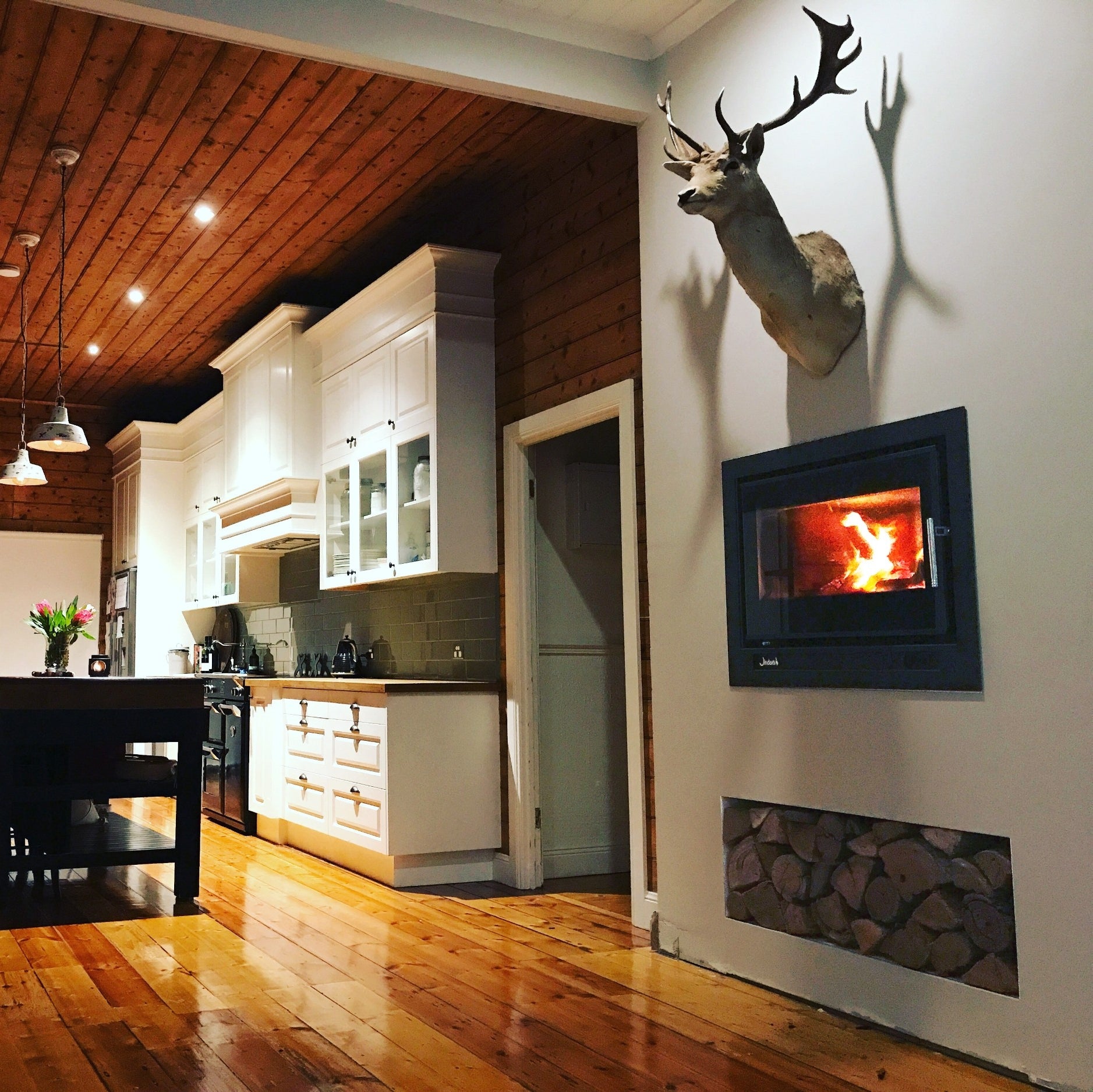 Jindara Grange In-Built Masonry Wood Fireplace