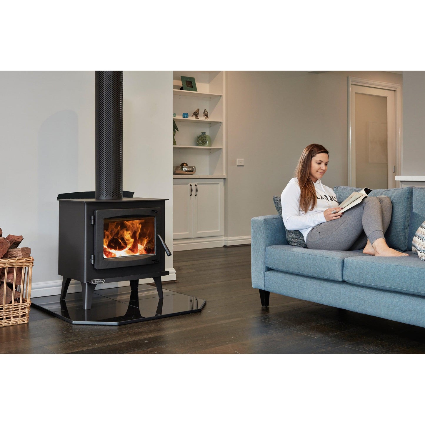 Jindara Townsend Freestanding Wood Fireplace