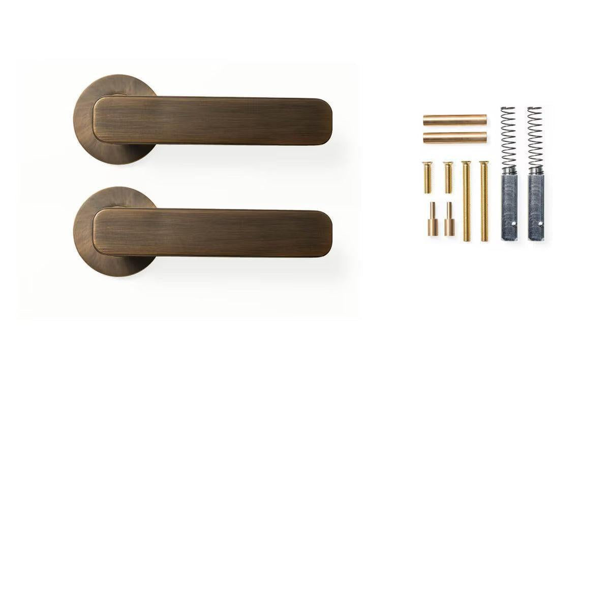 Momo Aspen Door Handle Set Bronze