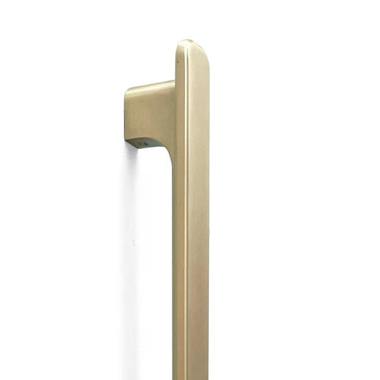 Momo Aspen Entry Door Pull Handle Brushed Satin Brass