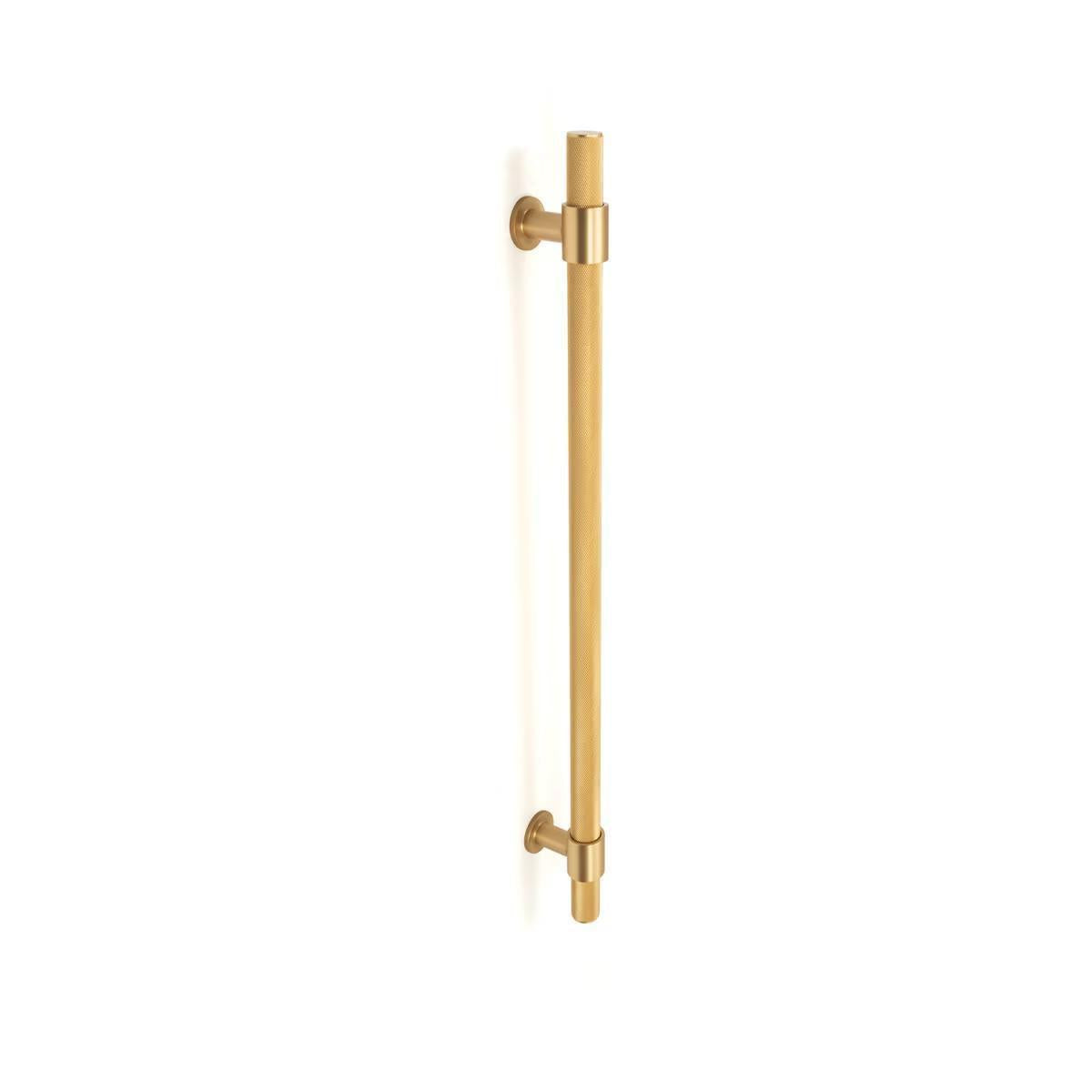 Momo Belgravia 416mm Door Pull Handle Brushed Satin Brass