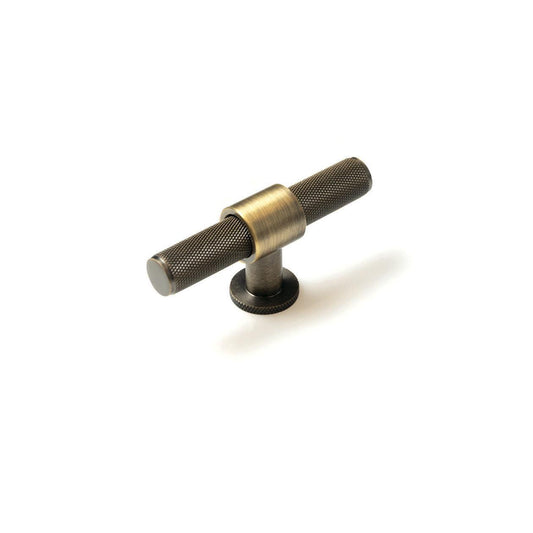 Momo Belgravia 82mm T Cupboard Knob Dark Brushed Brass