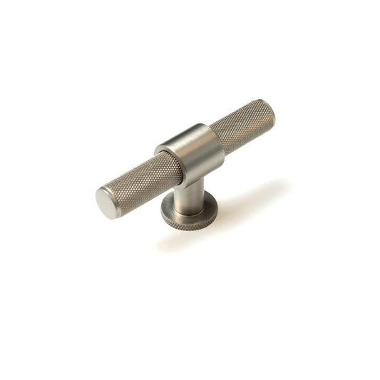 Momo Belgravia 82mm T Cupboard Knob Dull Brushed Nickel