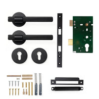 Momo Belgravia Door Handle Entrance Set Matt Black