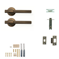 Momo Belgravia Door Handle Tubular Latch Passage Set Bronze