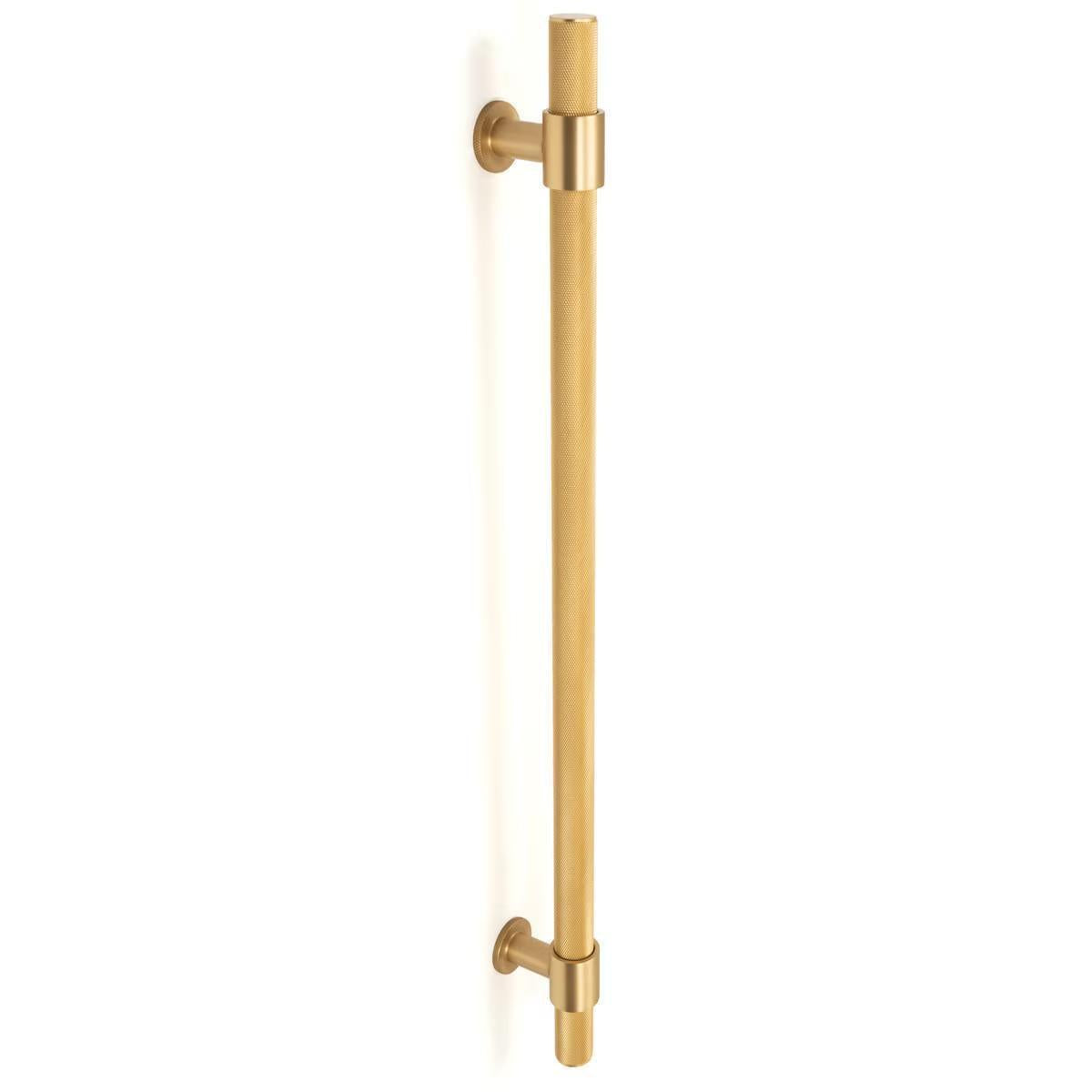 Momo Belgravia Entry Door Pull Handle Brushed Satin Brass