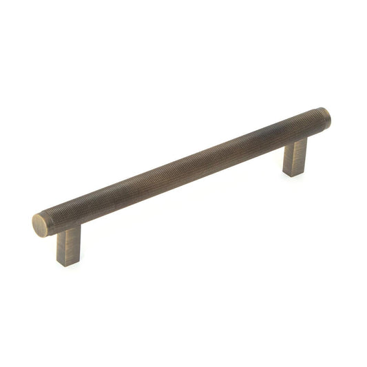 Momo Bellevue 160mm Knurled Bar Cabinet Pull Handle Dark Brushed Brass