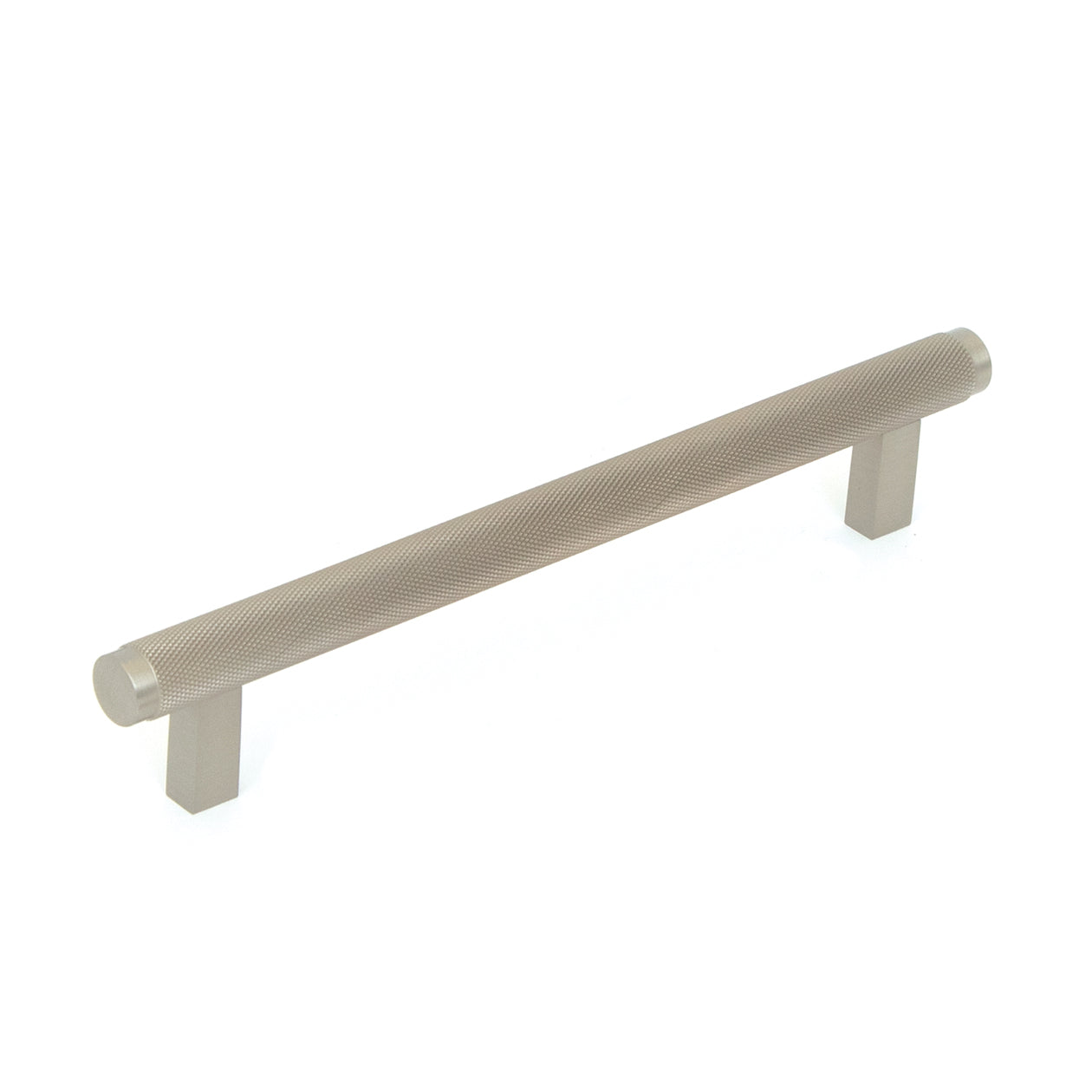 Momo Bellevue 160mm Knurled Bar Cabinet Pull Handle Dull Brushed Nickel