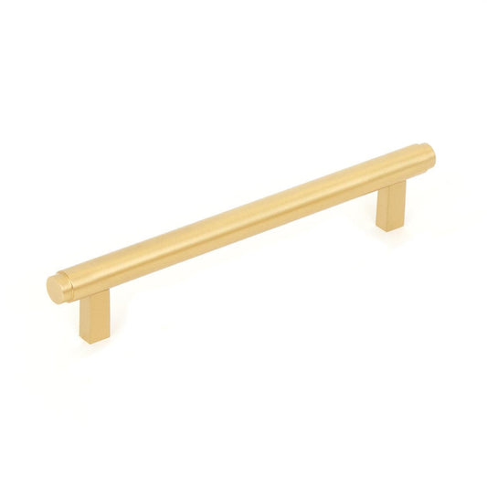 Momo Bellevue 160mm Plain Bar Cabinet Pull Handle Brushed Satin Brass