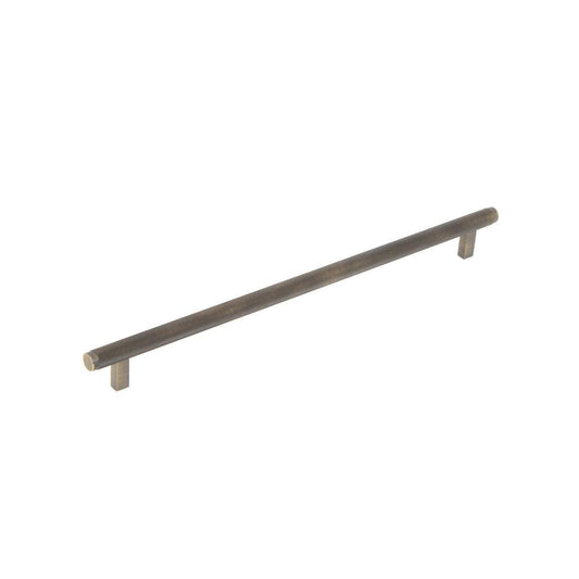 Momo Bellevue 320mm Knurled Bar Cabinet Pull Handle Dark Brushed Brass