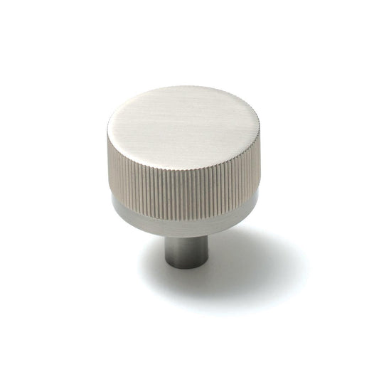 Momo Bellevue 35mm Lined Cupboard Knob Dull Brushed Nickel