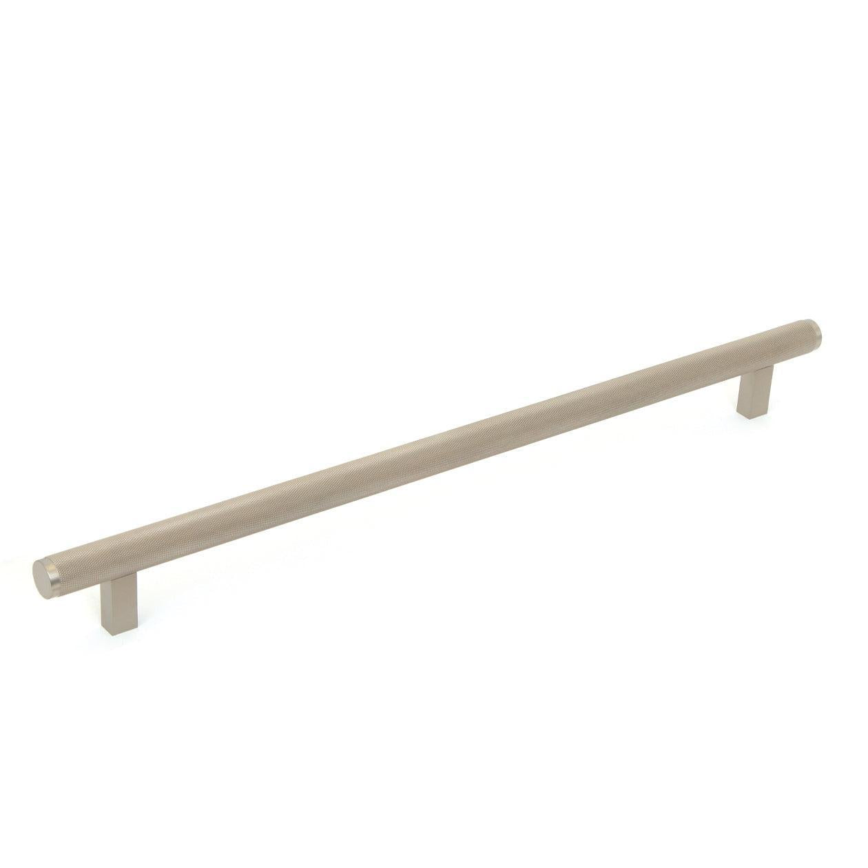 Momo Bellevue 416mm Knurled Appliance Cabinet Pull Handle Dull Brushed Nickel