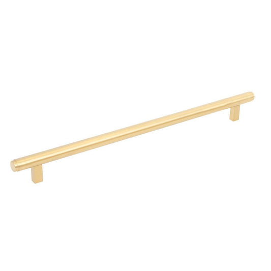 Momo Bellevue 416mm Plain Appliance Cabinet Pull Handle Brushed Satin Brass